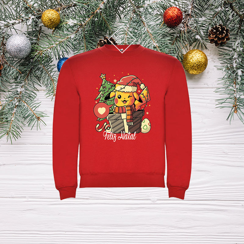 Sudadera navideña de Pikachu para niños